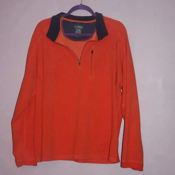 L.L. Bean Men's Traditional Fit XL Reg Fleece Pull-Over with Chest Pocket - Picture 1 of 13